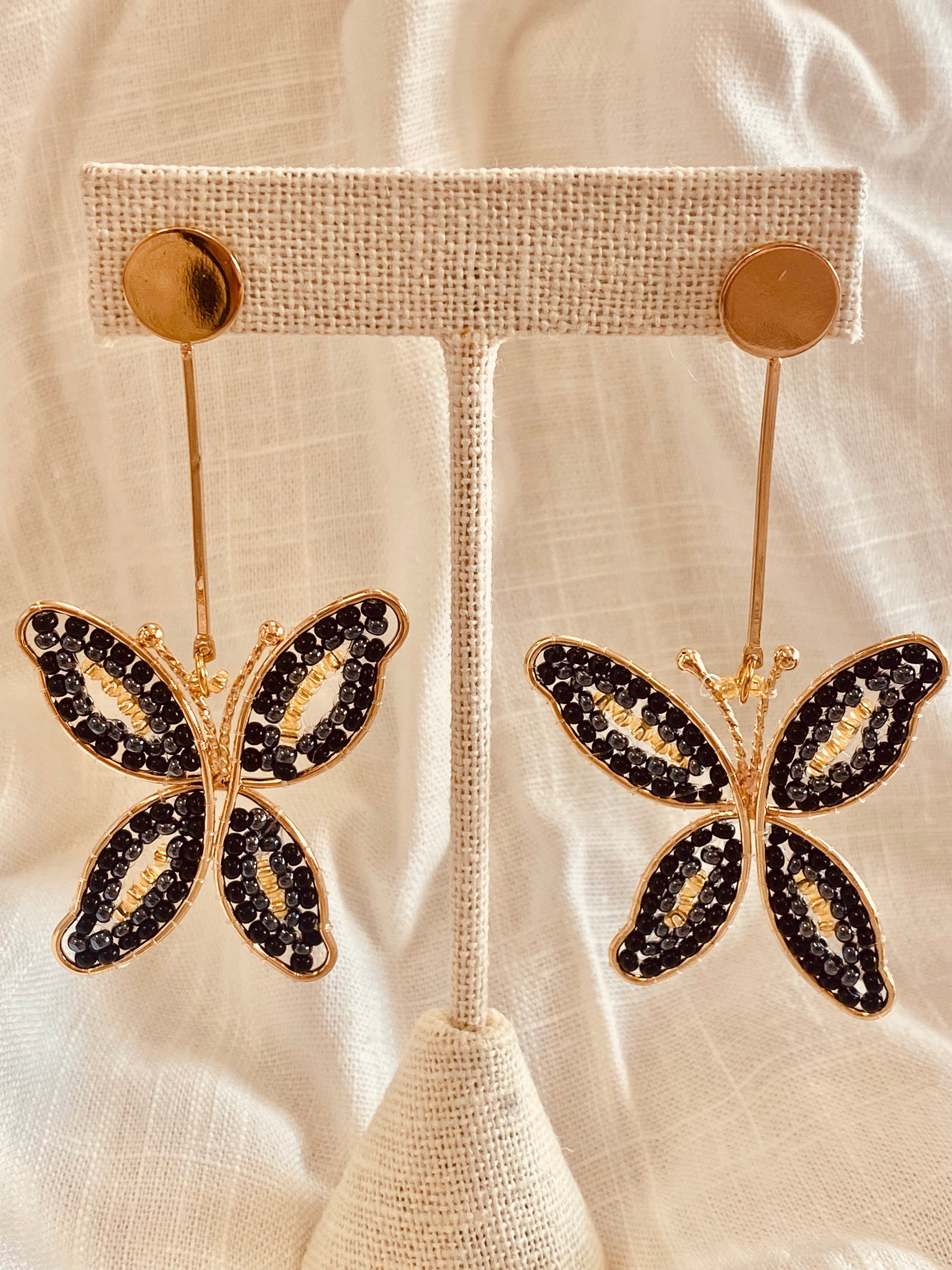 Dark Butterfly Earrings