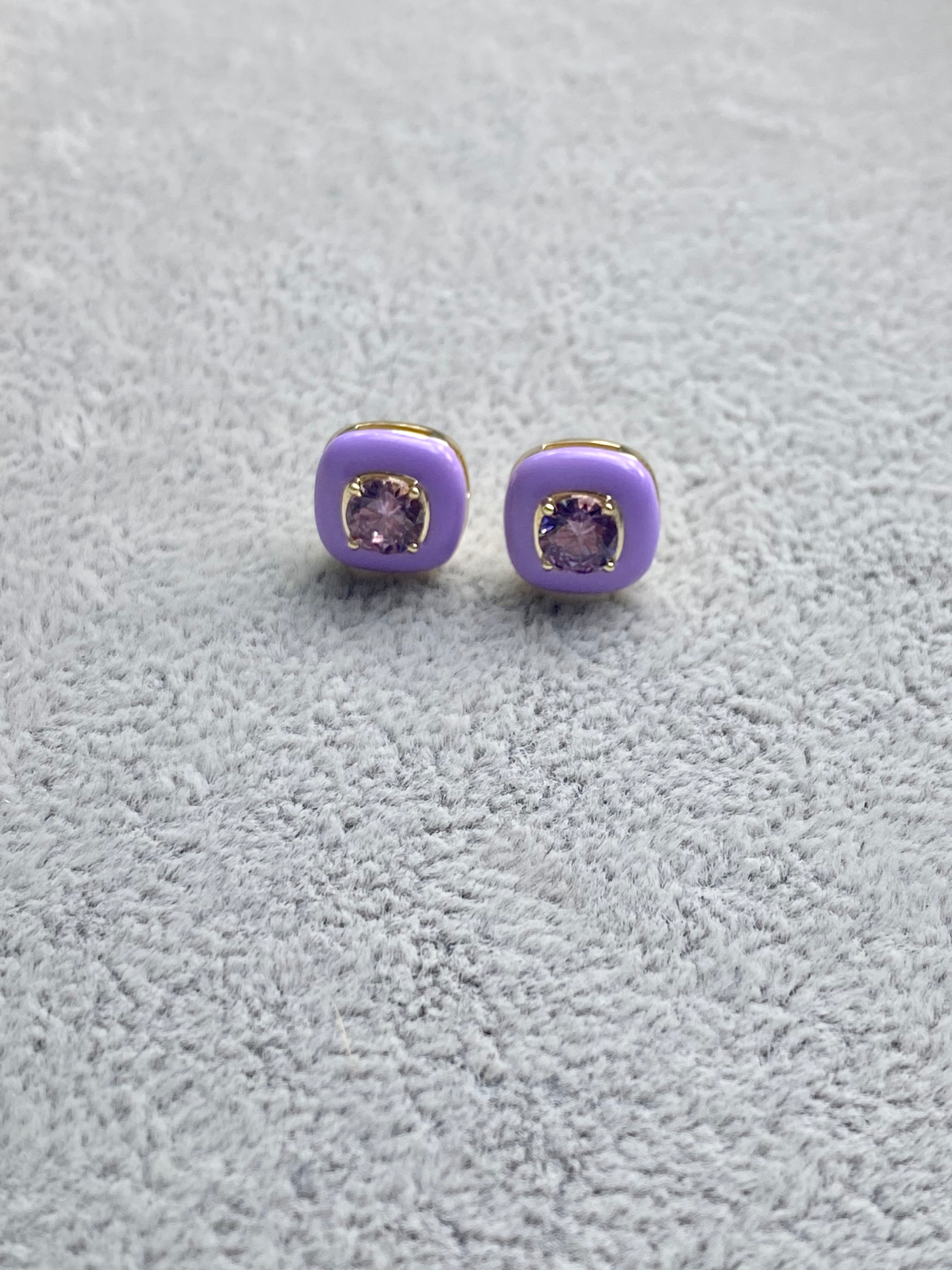 Lilac Diamant Earrings